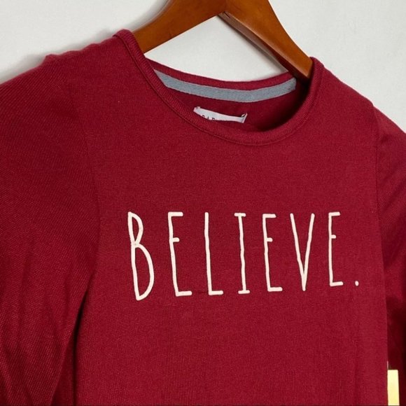 Rae Dunn Kids 6 Believe Christmas Plaid Pajamas Flannel Holiday Matching Family - Picture 5 of 5